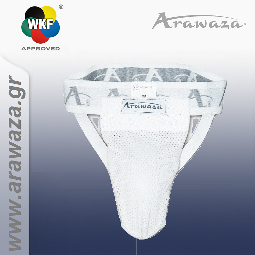 Arawaza-WKF-approved-Groin-Guard-Mens.png ARAWAZA ΣΠΑΣΟΥΑΡ ΑΝΤΡΙΚΟ WKF APPROVED - Image 1